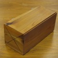A handmade box made of cedar wood