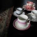  Four teacups from my mother in law, which belonged to her mother, arrived 11/13/10