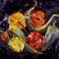 8Hotpeppers III 4x6 oil on panel
