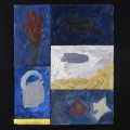 11 Untitled 8 shells 19x17 oil on sectioned panels 1996