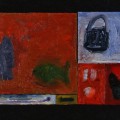 21 Untitled 18 lock 16x20 oil on sectioned sectioned panels 1996