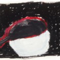 Hearty 1996, 29x20, charcoal, oil pastel and gesso